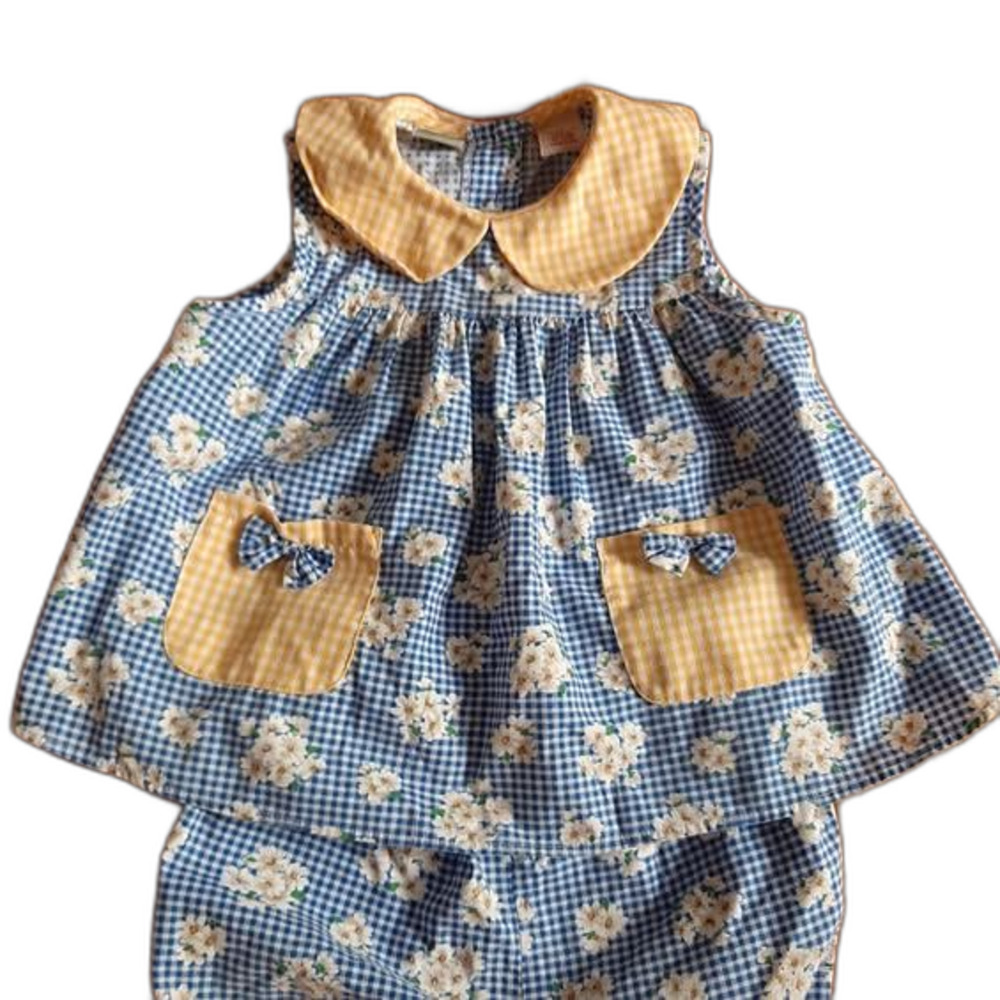 Vintage Parisian kids 3t swing back set